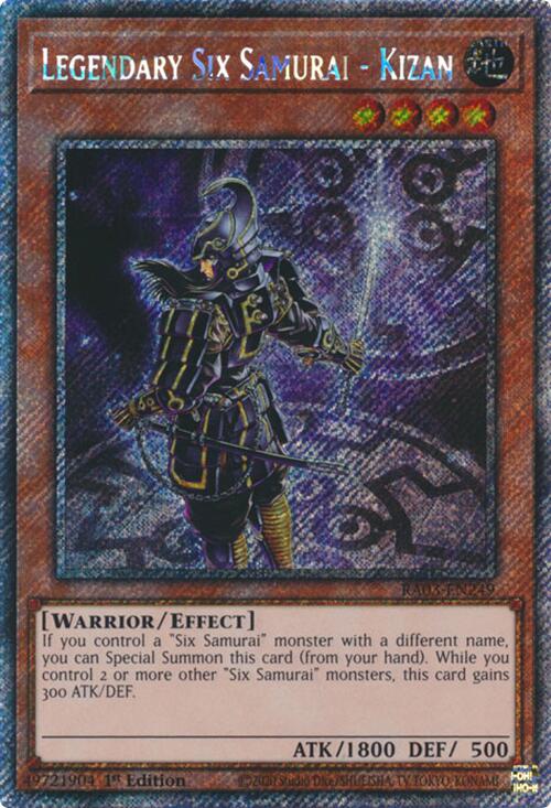 Legendary Six Samurai - Kizan (Platinum Secret Rare) [RA03-EN249] Platinum Secret Rare | Enigma On Main