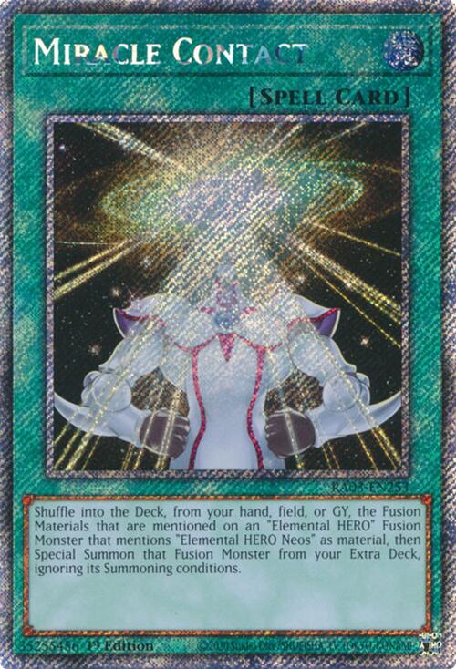 Miracle Contact (Platinum Secret Rare) [RA03-EN253] Platinum Secret Rare | Enigma On Main