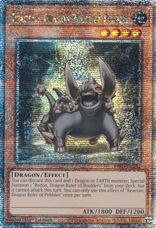 Reactan, Dragon Ruler of Pebbles (Quarter Century Secret Rare) [RA03-EN254] Quarter Century Secret Rare | Enigma On Main