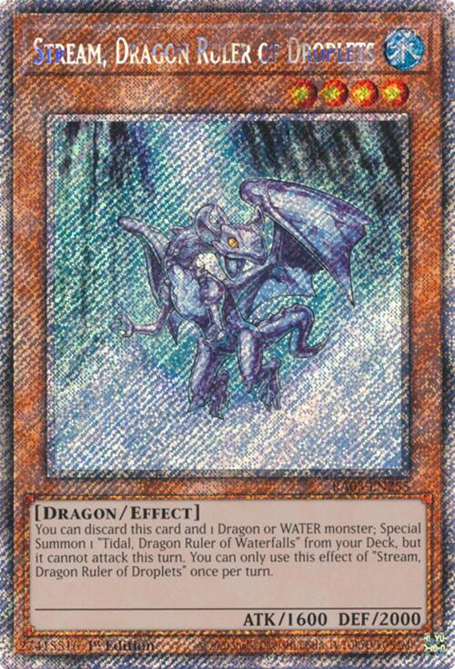 Stream, Dragon Ruler of Droplets (Platinum Secret Rare) [RA03-EN255] Platinum Secret Rare | Enigma On Main