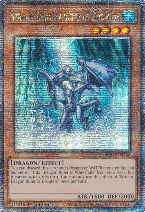 Stream, Dragon Ruler of Droplets (Quarter Century Secret Rare) [RA03-EN255] Quarter Century Secret Rare | Enigma On Main