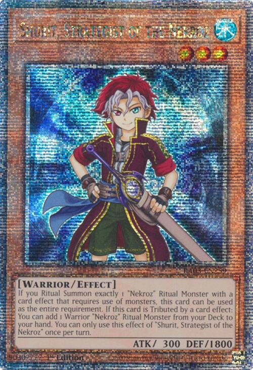 Shurit, Strategist of the Nekroz (Quarter Century Secret Rare) [RA03-EN259] Quarter Century Secret Rare | Enigma On Main