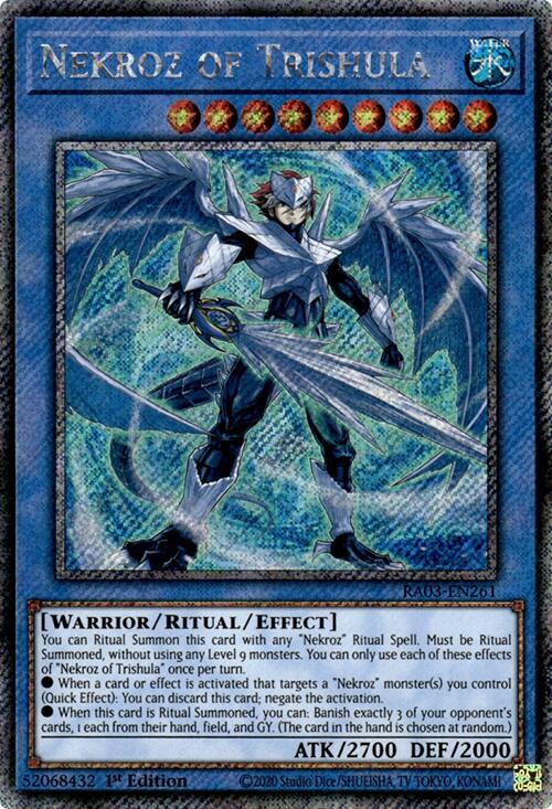 Nekroz of Trishula (Platinum Secret Rare) [RA03-EN261] Platinum Secret Rare | Enigma On Main