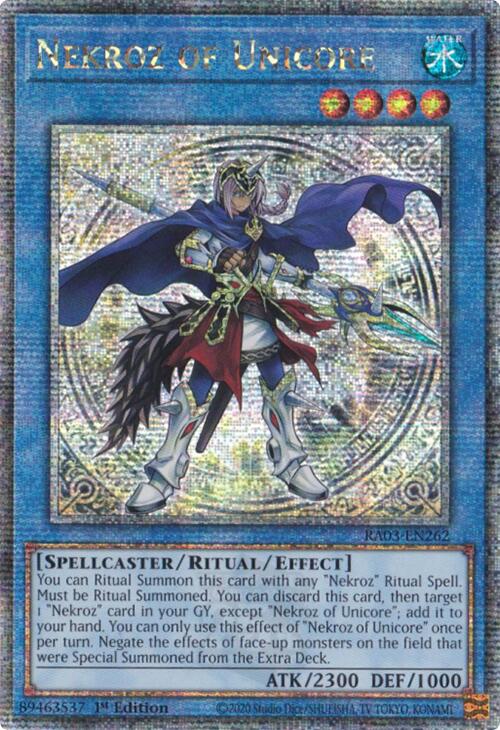 Nekroz of Unicore (Quarter Century Secret Rare) [RA03-EN262] Quarter Century Secret Rare | Enigma On Main