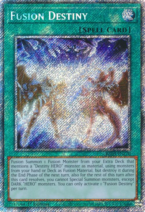 Fusion Destiny (Platinum Secret Rare) [RA03-EN270] Platinum Secret Rare | Enigma On Main