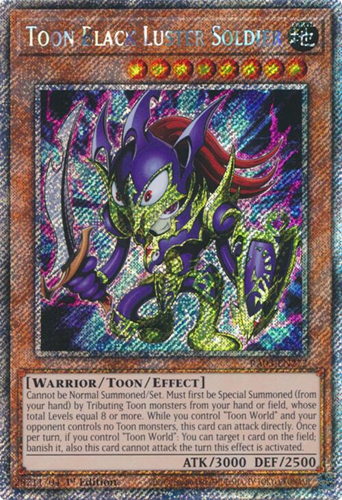 Toon Black Luster Soldier (Platinum Secret Rare) [RA03-EN272] Platinum Secret Rare | Enigma On Main