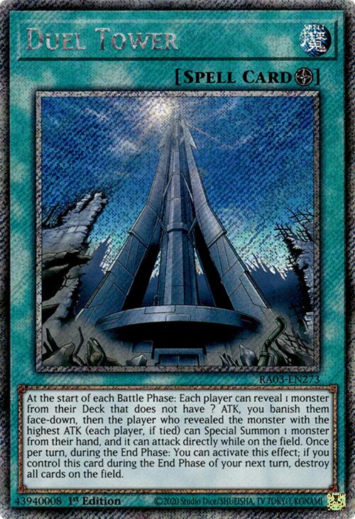 Duel Tower (Platinum Secret Rare) [RA03-EN273] Platinum Secret Rare | Enigma On Main