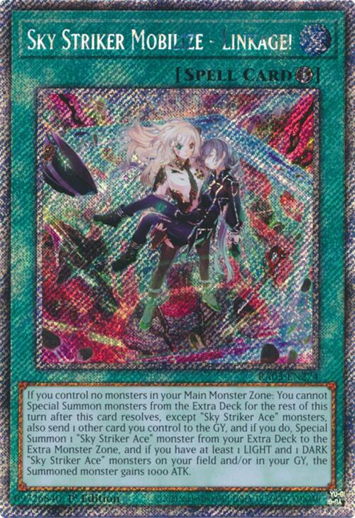 Sky Striker Mobilize - Linkage! (Platinum Secret Rare) [RA03-EN274] Platinum Secret Rare | Enigma On Main