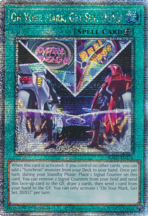 On Your Mark, Get Set, DUEL! (Quarter Century Secret Rare) [RA03-EN276] Quarter Century Secret Rare | Enigma On Main