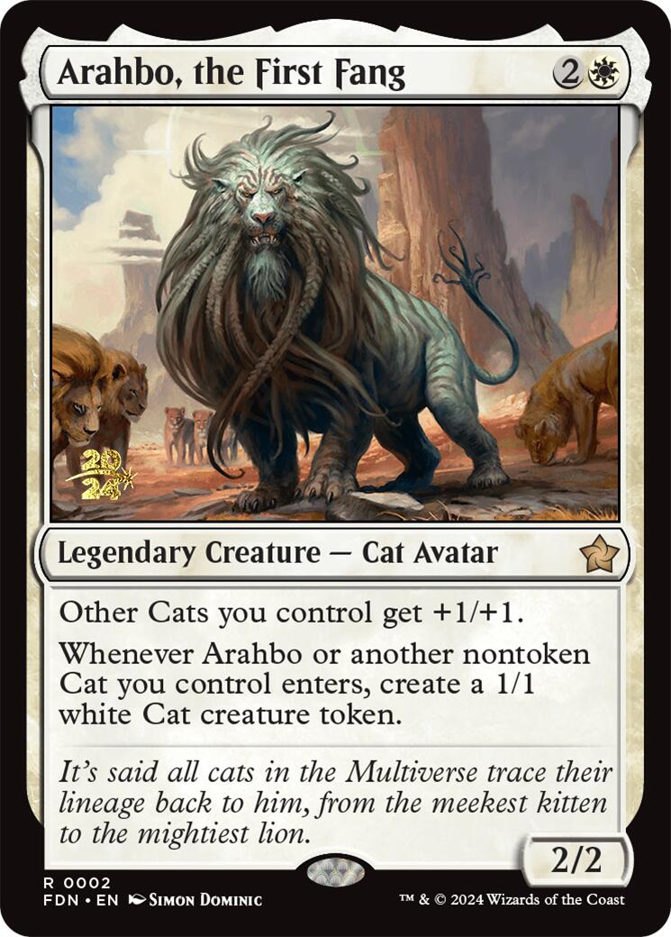 Arahbo, the First Fang [Foundations Prerelease Promos] | Enigma On Main