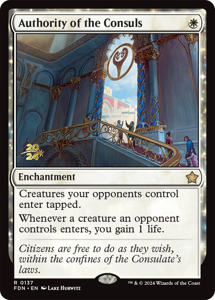 Authority of the Consuls [Foundations Prerelease Promos] | Enigma On Main