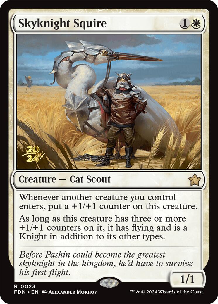 Skyknight Squire [Foundations Prerelease Promos] | Enigma On Main