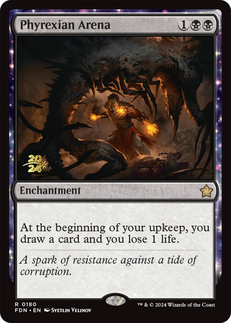 Phyrexian Arena [Foundations Prerelease Promos] | Enigma On Main