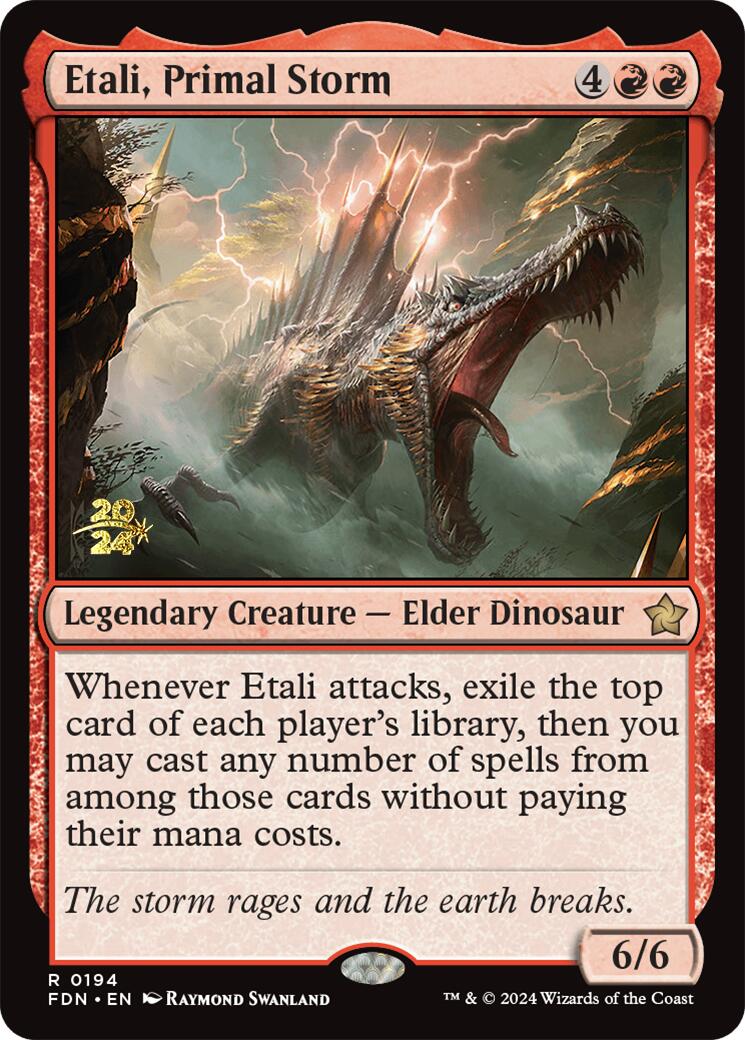 Etali, Primal Storm [Foundations Prerelease Promos] | Enigma On Main