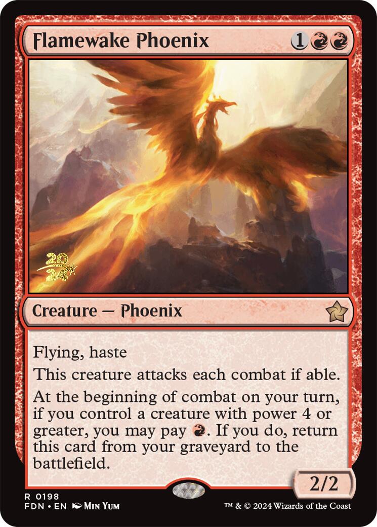 Flamewake Phoenix [Foundations Prerelease Promos] | Enigma On Main