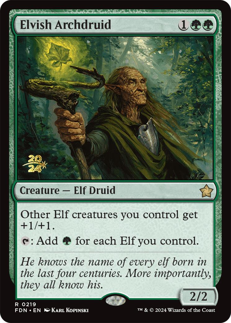 Elvish Archdruid [Foundations Prerelease Promos] | Enigma On Main