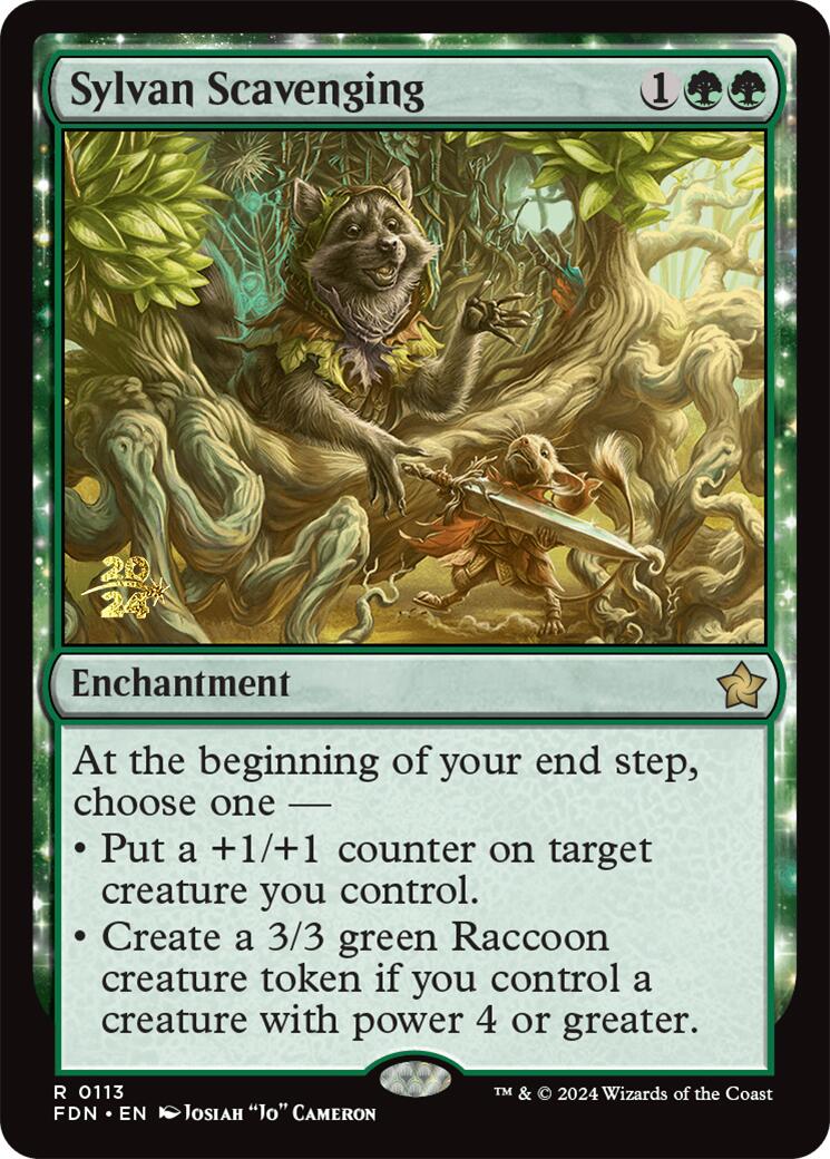 Sylvan Scavenging [Foundations Prerelease Promos] | Enigma On Main