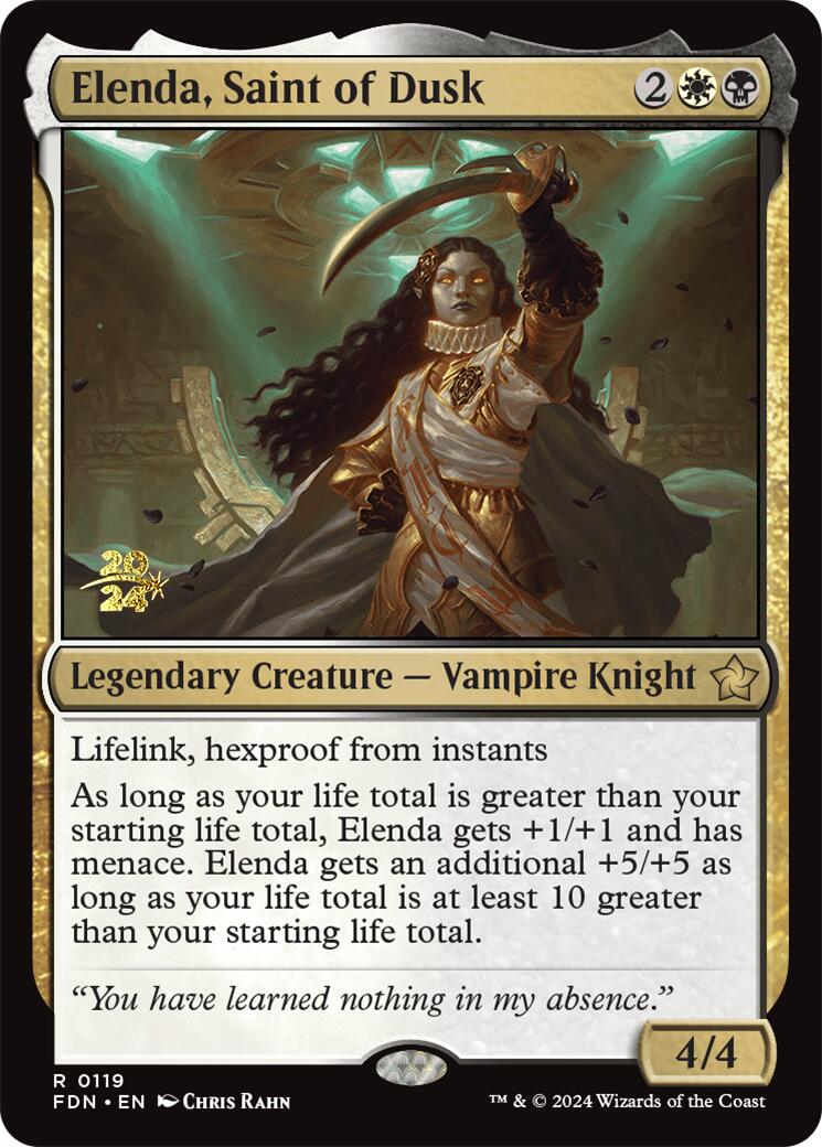 Elenda, Saint of Dusk [Foundations Prerelease Promos] | Enigma On Main