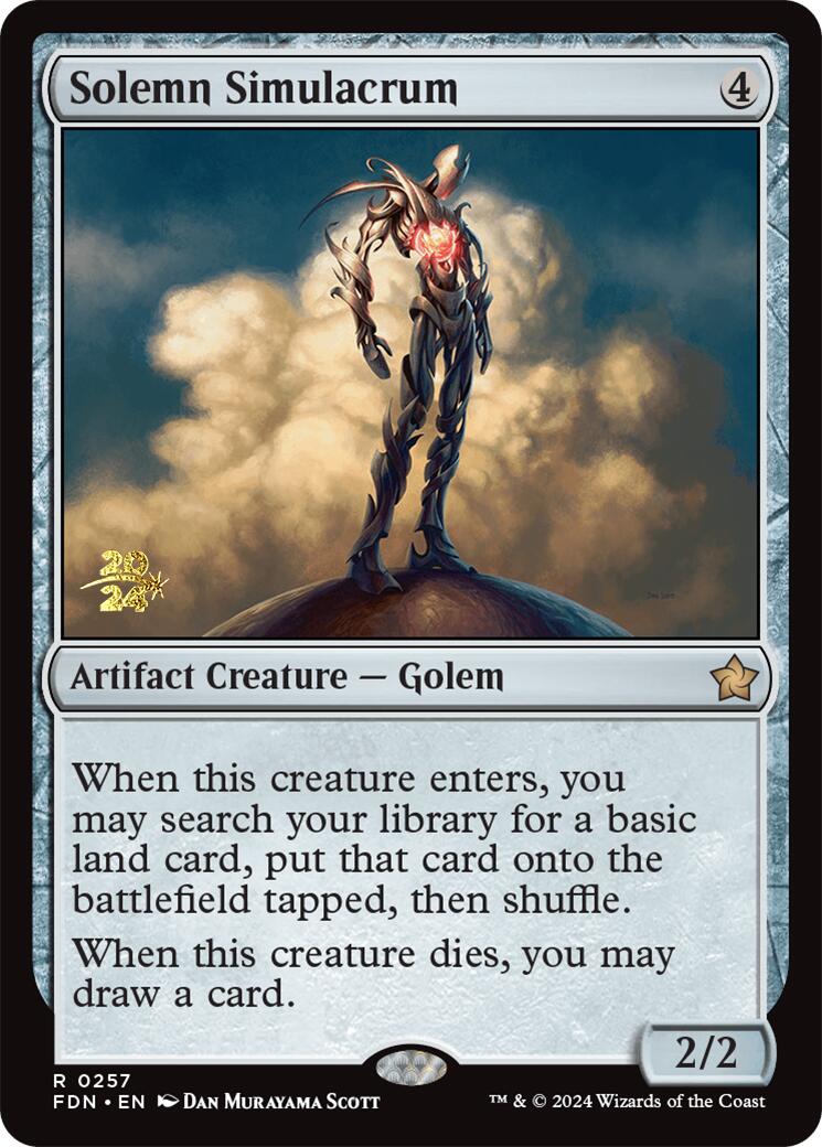 Solemn Simulacrum [Foundations Prerelease Promos] | Enigma On Main