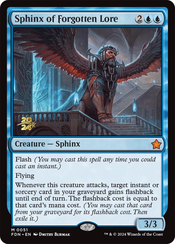 Sphinx of Forgotten Lore [Foundations Prerelease Promos] | Enigma On Main