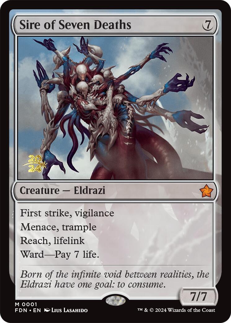 Sire of Seven Deaths [Foundations Prerelease Promos] | Enigma On Main