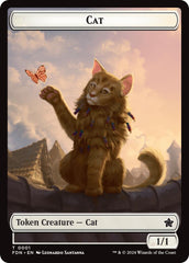 Spirit // Cat (0001) Doubled-Sided Token [Foundations Tokens] | Enigma On Main