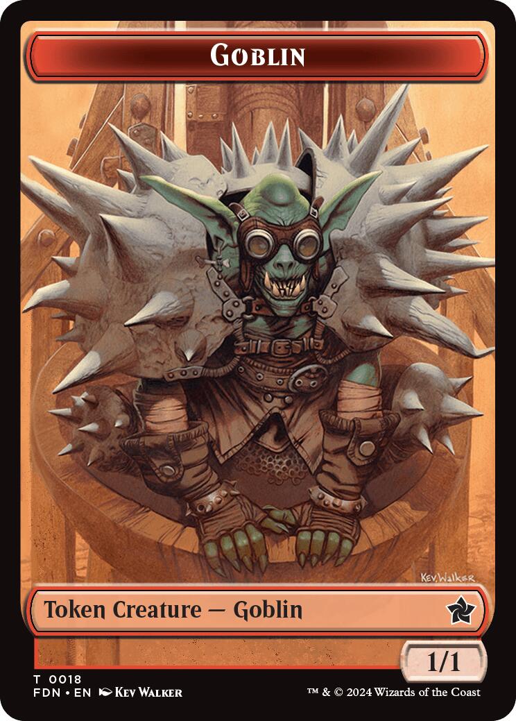 Drake // Goblin Doubled-Sided Token [Foundations Tokens] | Enigma On Main