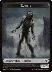 Zombie // Insect Doubled-Sided Token [Foundations Tokens] | Enigma On Main