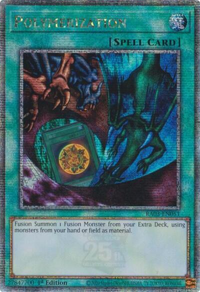 Polymerization (Alternate Art) (Quarter Century Secret Rare) [RA03-EN051] Quarter Century Secret Rare | Enigma On Main