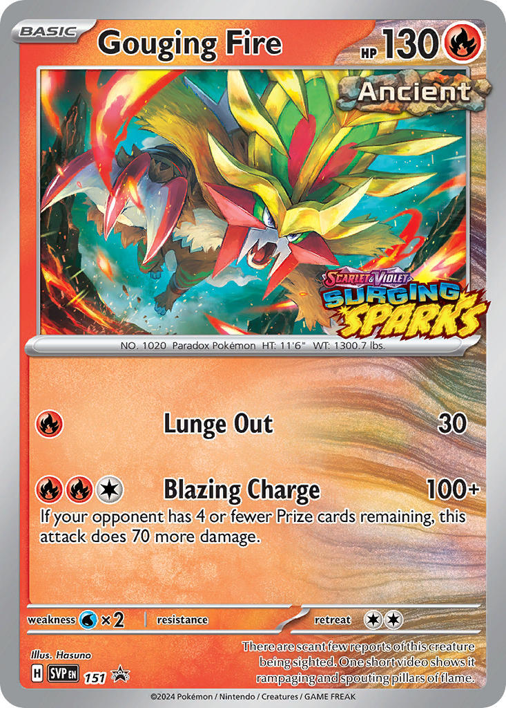 Gouging Fire (151) [Scarlet & Violet: Black Star Promos] | Enigma On Main