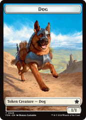 Dog // Beast (0033) Double-Sided Token [Foundations Tokens] | Enigma On Main