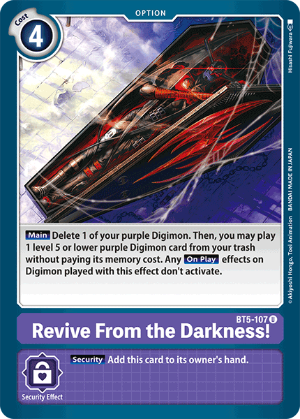 Revive From the Darkness! [BT5-107] [Battle of Omni] | Enigma On Main