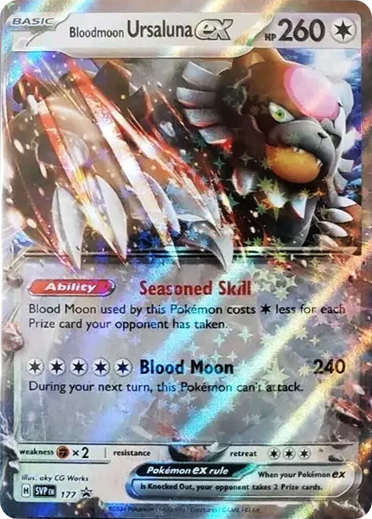 Bloodmoon Ursaluna ex (177) [Scarlet & Violet: Black Star Promos] | Enigma On Main