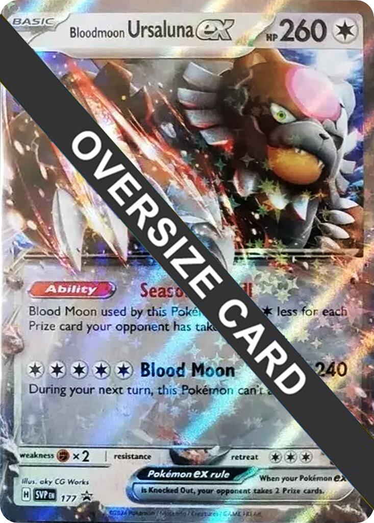 Bloodmoon Ursaluna ex (177) (Jumbo Card) [Scarlet & Violet: Black Star Promos] | Enigma On Main