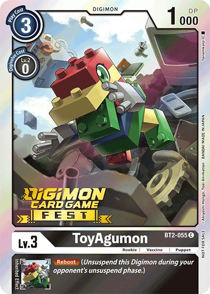 ToyAgumon [BT2-055] (Digimon Card Game Fest 2022) [Release Special Booster Promos] | Enigma On Main