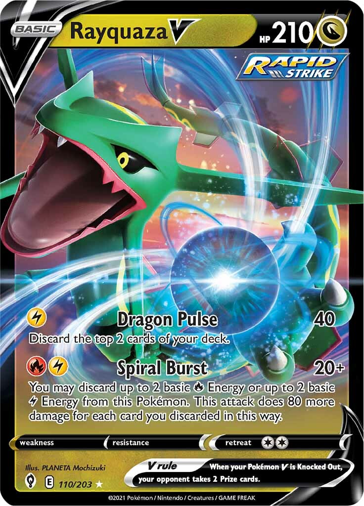 Rayquaza V (110/203) [Sword & Shield: Evolving Skies] | Enigma On Main