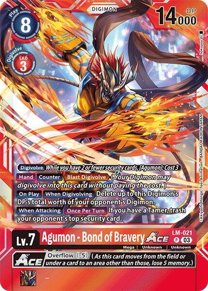 Agumon [LM-021] - Bond of Bravery ACE [Special Limited Set] | Enigma On Main