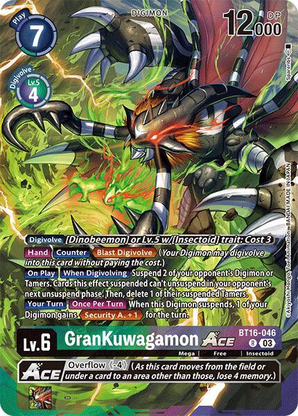 GranKuwagamon ACE [BT16-046] (Alternate Art) [Special Limited Set] | Enigma On Main