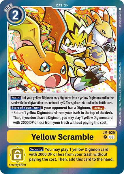 Yellow Scramble [LM-029] [Special Limited Set] | Enigma On Main