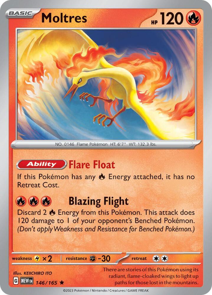 Moltres (146/165 - Deck Exclusives) [Scarlet & Violet 151] | Enigma On Main