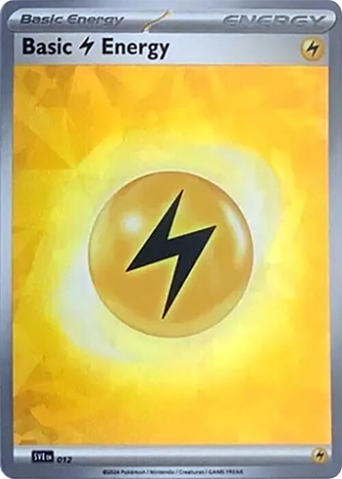 Basic Lightning Energy (012) (Cracked Ice Holo) [Scarlet & Violet: Stellar Crown] | Enigma On Main