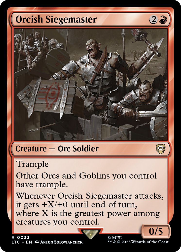 Orcish Siegemaster [The Lord of the Rings: Tales of Middle-Earth Commander] | Enigma On Main