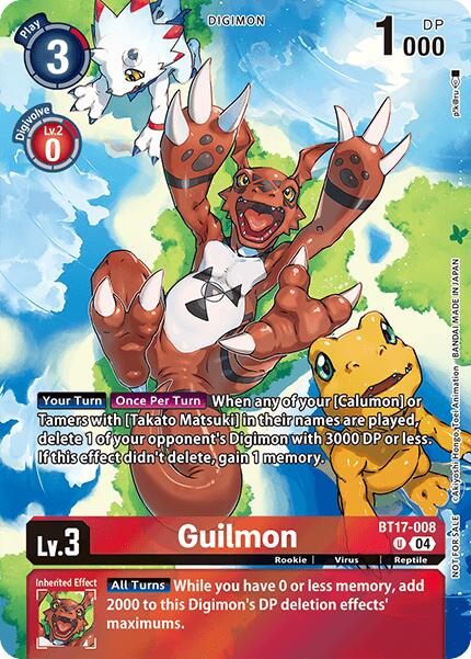 Guilmon [BT17-008] (Legend Pack 2024 Box Topper) [Chain of Liberation] | Enigma On Main