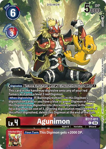 Agunimon [BT17-011] (Legend Pack 2024 Box Topper) [Chain of Liberation] | Enigma On Main