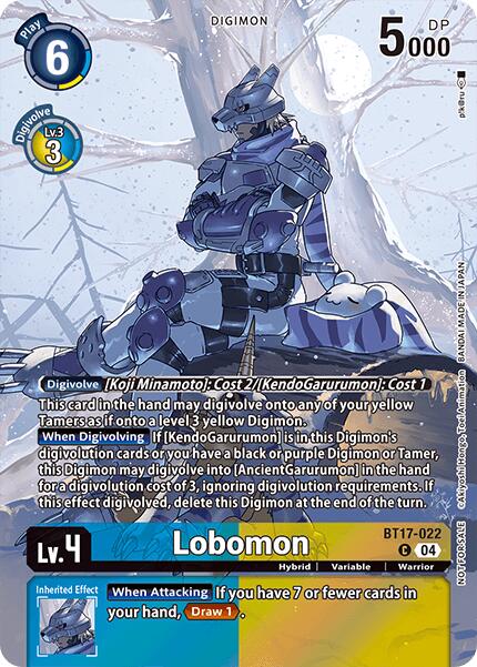 Lobomon [BT17-022] (Legend Pack 2024 Box Topper) [Chain of Liberation] | Enigma On Main