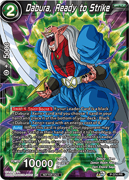 Dabura, Ready to Strike (Unison Warrior Series Boost Tournament Pack Vol. 7) (P-374) [Tournament Promotion Cards] | Enigma On Main