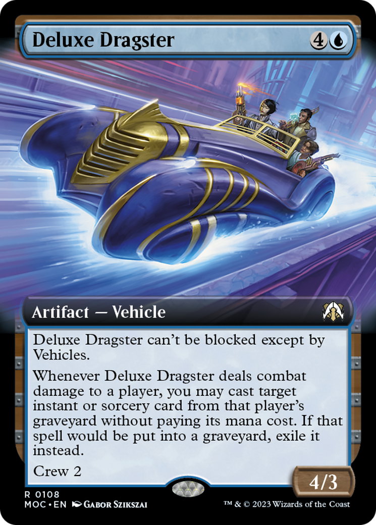 Deluxe Dragster (Extended Art) [March of the Machine Commander] | Enigma On Main