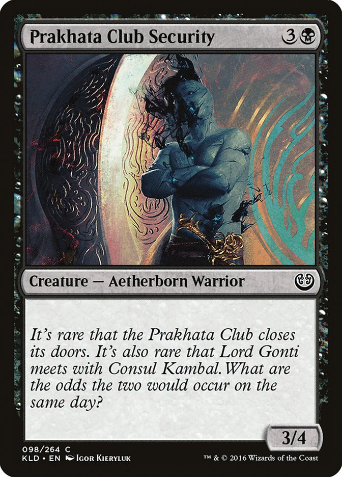 Prakhata Club Security [Kaladesh] | Enigma On Main