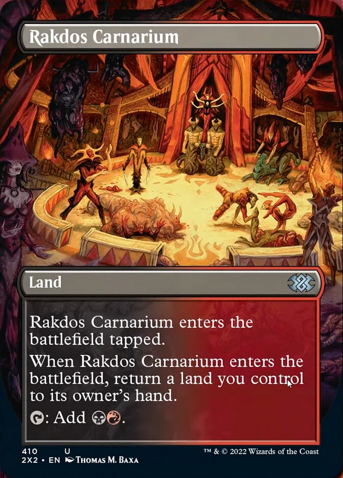 Rakdos Carnarium (Borderless Alternate Art) [Double Masters 2022] | Enigma On Main