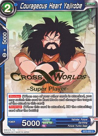 Courageous Heart Yajirobe (Super Player Stamped) (BT2-052) [Tournament Promotion Cards] | Enigma On Main